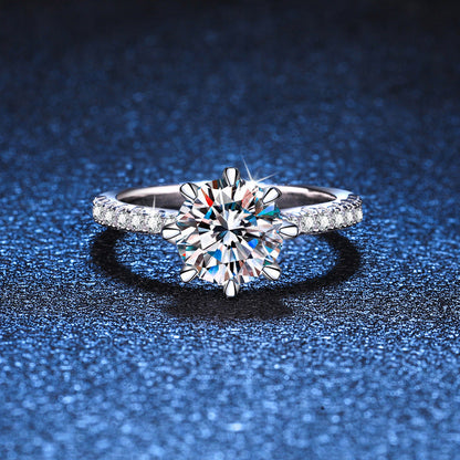 [Zalyn]BOLD TIGER CLAW MOISSANITE ENGAGEMENT RING
