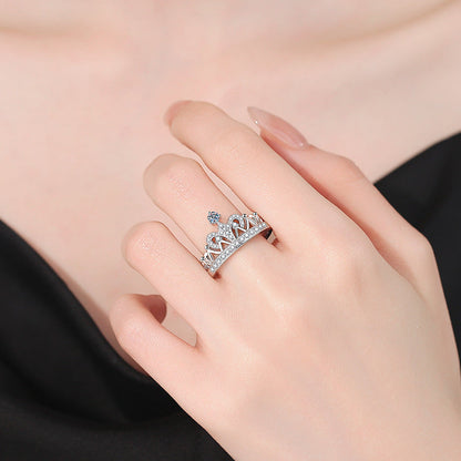 [Zalyn]DREAMY CROWN MOISSANITE RING - 1.2CT ELEGANT PRINCESS STYLE