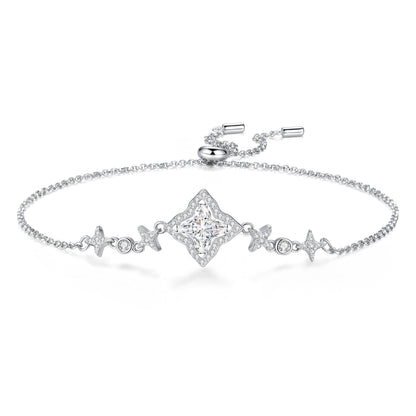 [Zalyn]MARQUISE-CLOVER MOISSANITE BRACELET