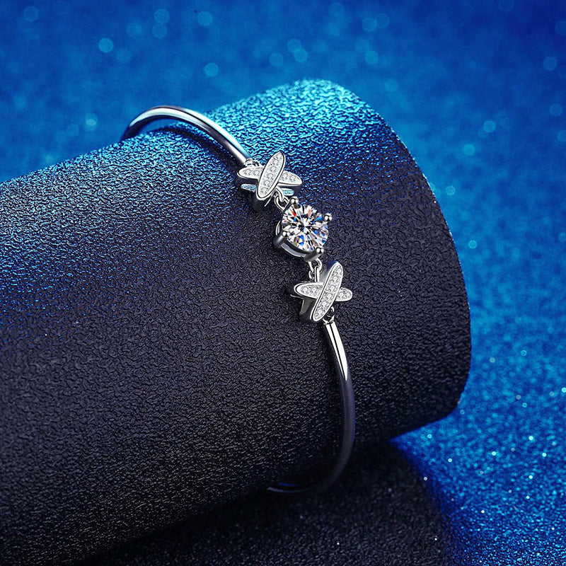 [Zalyn]ELEGANT BOW-KNOT MOISSANITE BRACELET