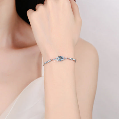 [Zalyn]BLOOMING STAR-FLOWER MOISSANITE BRACELET