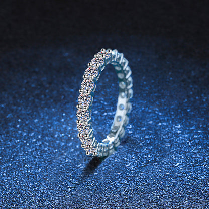 [Zalyn]LUXURIOUS 2.2 CARAT FULL ETERNITY MOISSANITE RING