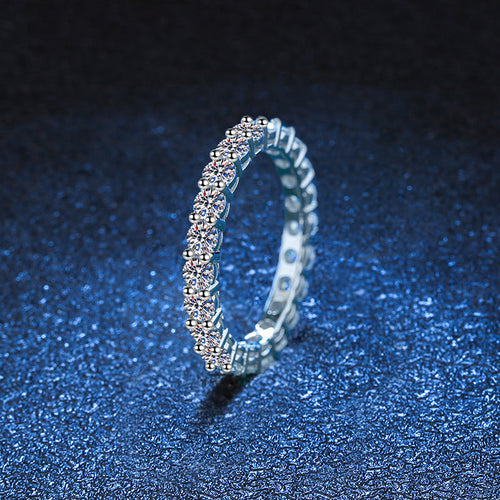 [Zalyn]LUXURIOUS 2.2 CARAT FULL ETERNITY MOISSANITE RING