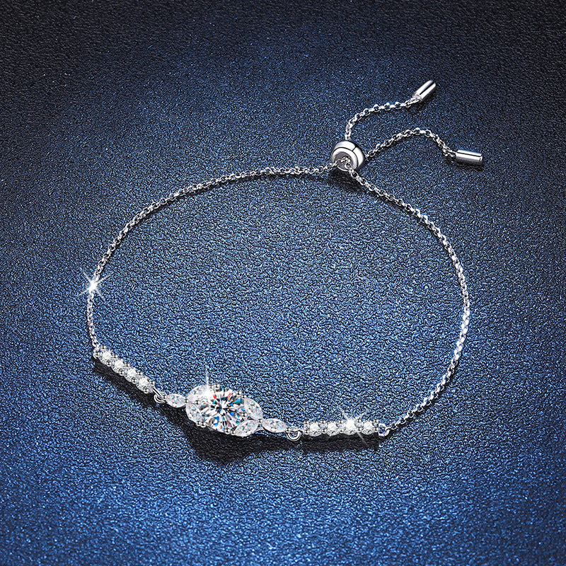 [Zalyn]BLOOMING STAR-FLOWER MOISSANITE BRACELET