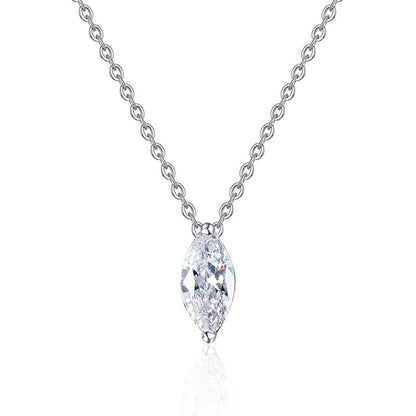 [Zalyn]SOPHISTICATED MARQUISE-CUT MOISSANITE PENDANT NECKLACE