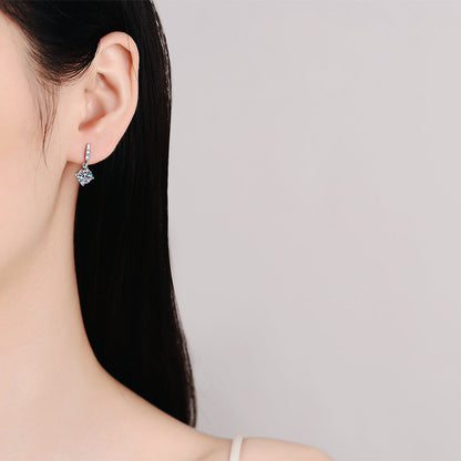 [Zalyn]DYNAMIC TASSEL MOISSANITE DROP EARRINGS