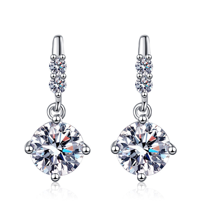 [Zalyn]DYNAMIC TASSEL MOISSANITE DROP EARRINGS