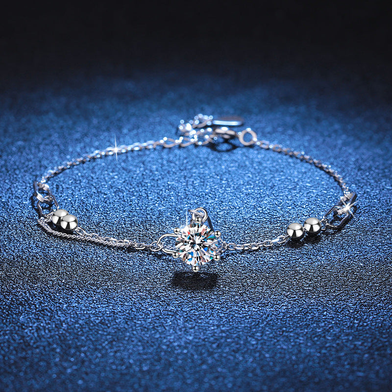 [Zalyn]CLASSIC SOLITAIRE MOISSANITE BRACELET