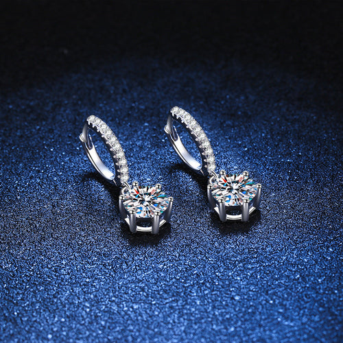 [Zalyn]CLASSIC 6-PRONG MOISSANITE DROP EARRINGS