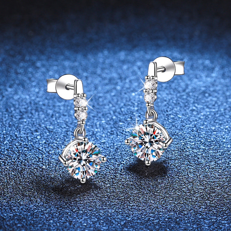 [Zalyn]DYNAMIC TASSEL MOISSANITE DROP EARRINGS