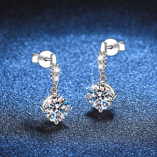 [Zalyn]DYNAMIC TASSEL MOISSANITE DROP EARRINGS