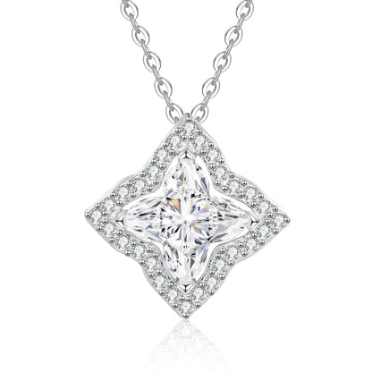 [Zalyn]STAR-CLOVER MOISSANITE NECKLACE