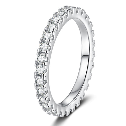 [Zalyn]DAINTY 0.87CT FULL ETERNITY MOISSANITE RING