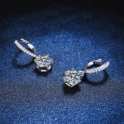 [Zalyn]CLASSIC 6-PRONG MOISSANITE DROP EARRINGS