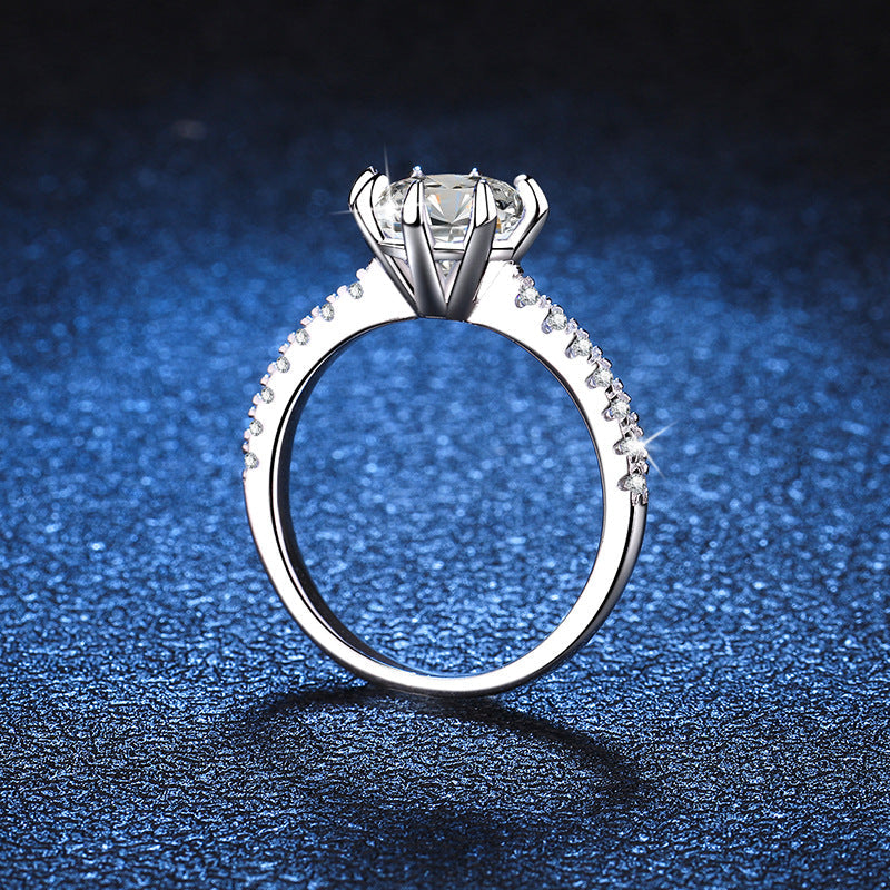 [Zalyn]BOLD TIGER CLAW MOISSANITE ENGAGEMENT RING