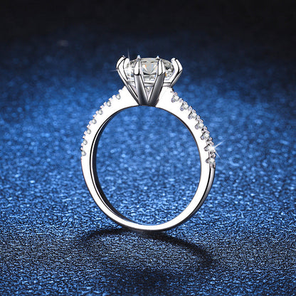 [Zalyn]BOLD TIGER CLAW MOISSANITE ENGAGEMENT RING