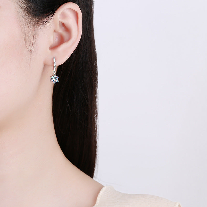 [Zalyn]CLASSIC 6-PRONG MOISSANITE DROP EARRINGS