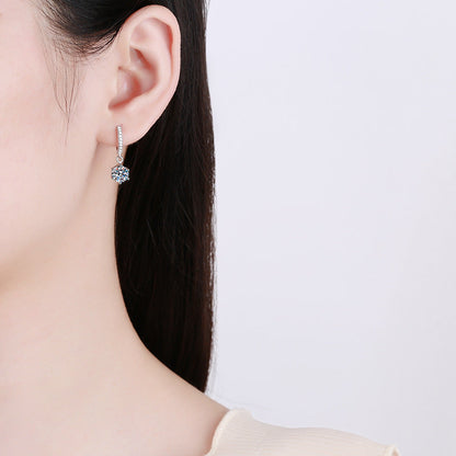 [Zalyn]CLASSIC 6-PRONG MOISSANITE DROP EARRINGS