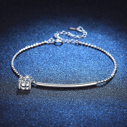 [Zalyn]ELEGANT HALF-MOON CURVE MOISSANITE BRACELET