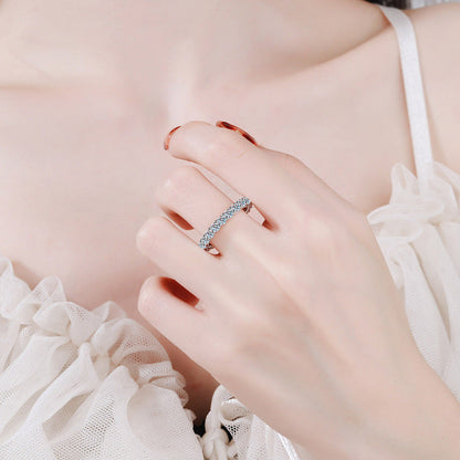 [Zalyn]LUXURIOUS 2.2 CARAT FULL ETERNITY MOISSANITE RING