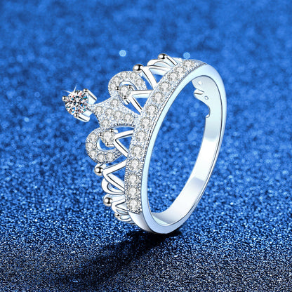 [Zalyn]DREAMY CROWN MOISSANITE RING - 1.2CT ELEGANT PRINCESS STYLE