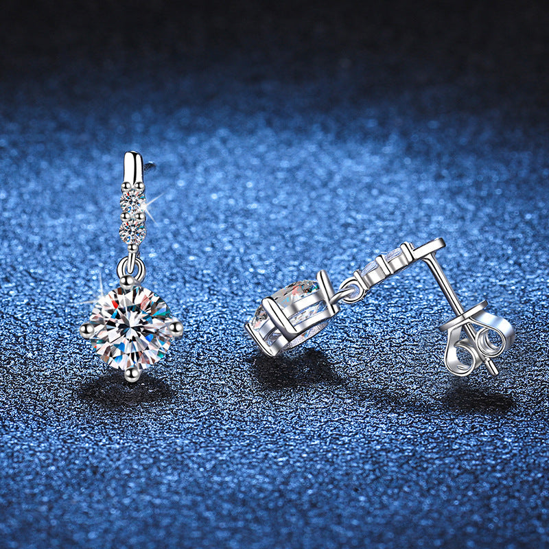[Zalyn]DYNAMIC TASSEL MOISSANITE DROP EARRINGS
