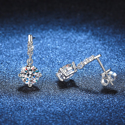 [Zalyn]DYNAMIC TASSEL MOISSANITE DROP EARRINGS