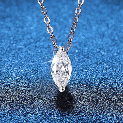 [Zalyn]SOPHISTICATED MARQUISE-CUT MOISSANITE PENDANT NECKLACE