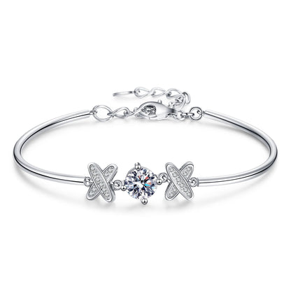 [Zalyn]ELEGANT BOW-KNOT MOISSANITE BRACELET