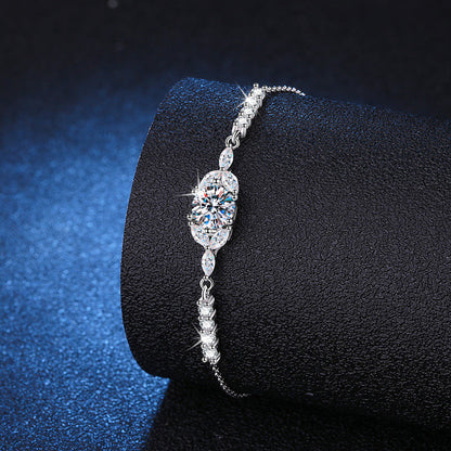 [Zalyn]BLOOMING STAR-FLOWER MOISSANITE BRACELET