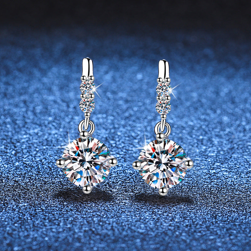[Zalyn]DYNAMIC TASSEL MOISSANITE DROP EARRINGS
