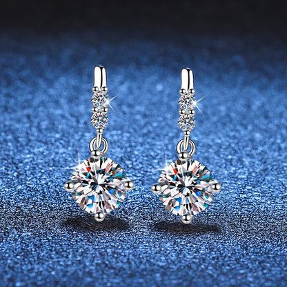 [Zalyn]DYNAMIC TASSEL MOISSANITE DROP EARRINGS