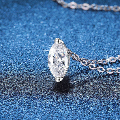 [Zalyn]SOPHISTICATED MARQUISE-CUT MOISSANITE PENDANT NECKLACE