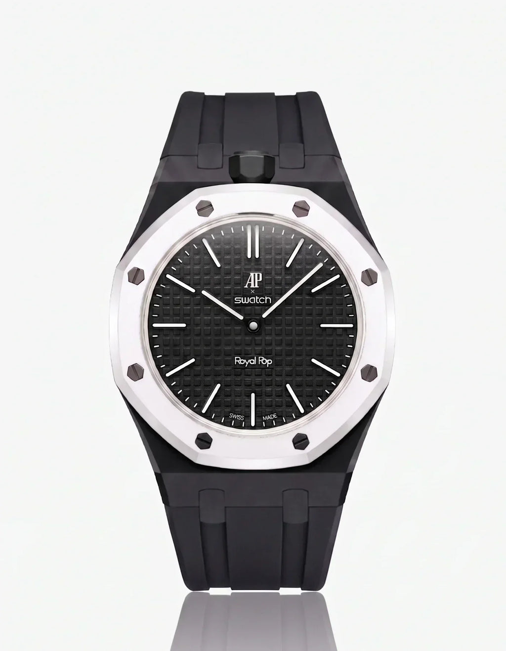 Silicone Strap & Case Royal Pop Ocho Negro(Customize  Colors)