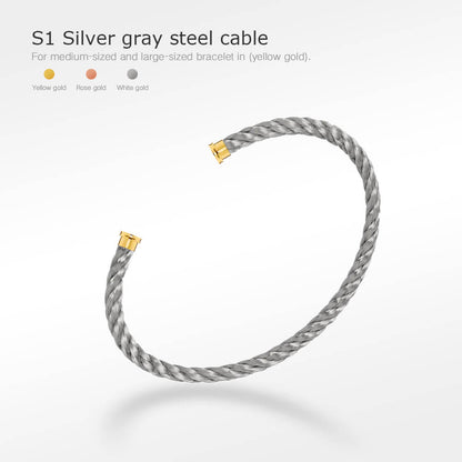 [Zalyn Jewelry ]FORCE SERIES BRACELET CABLES 50 CHOICES (DIY SELECTION)