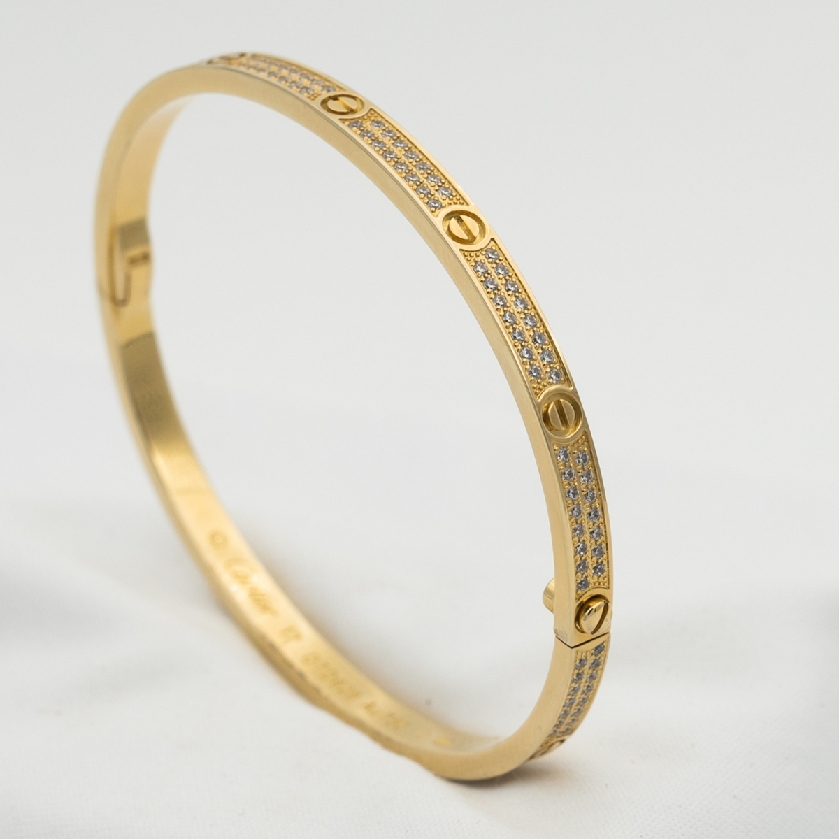 [Zalyn Jewelry ]LOVE BRACELET 3.65MM DIAMOND-PAVED