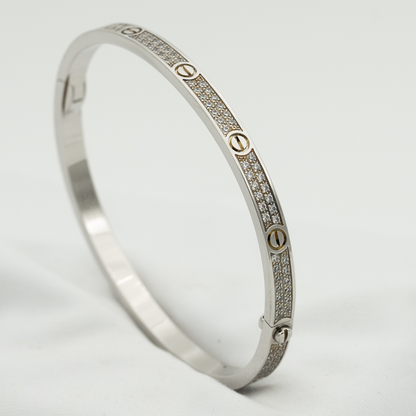 [Zalyn Jewelry ]LOVE BRACELET 3.65MM DIAMOND-PAVED