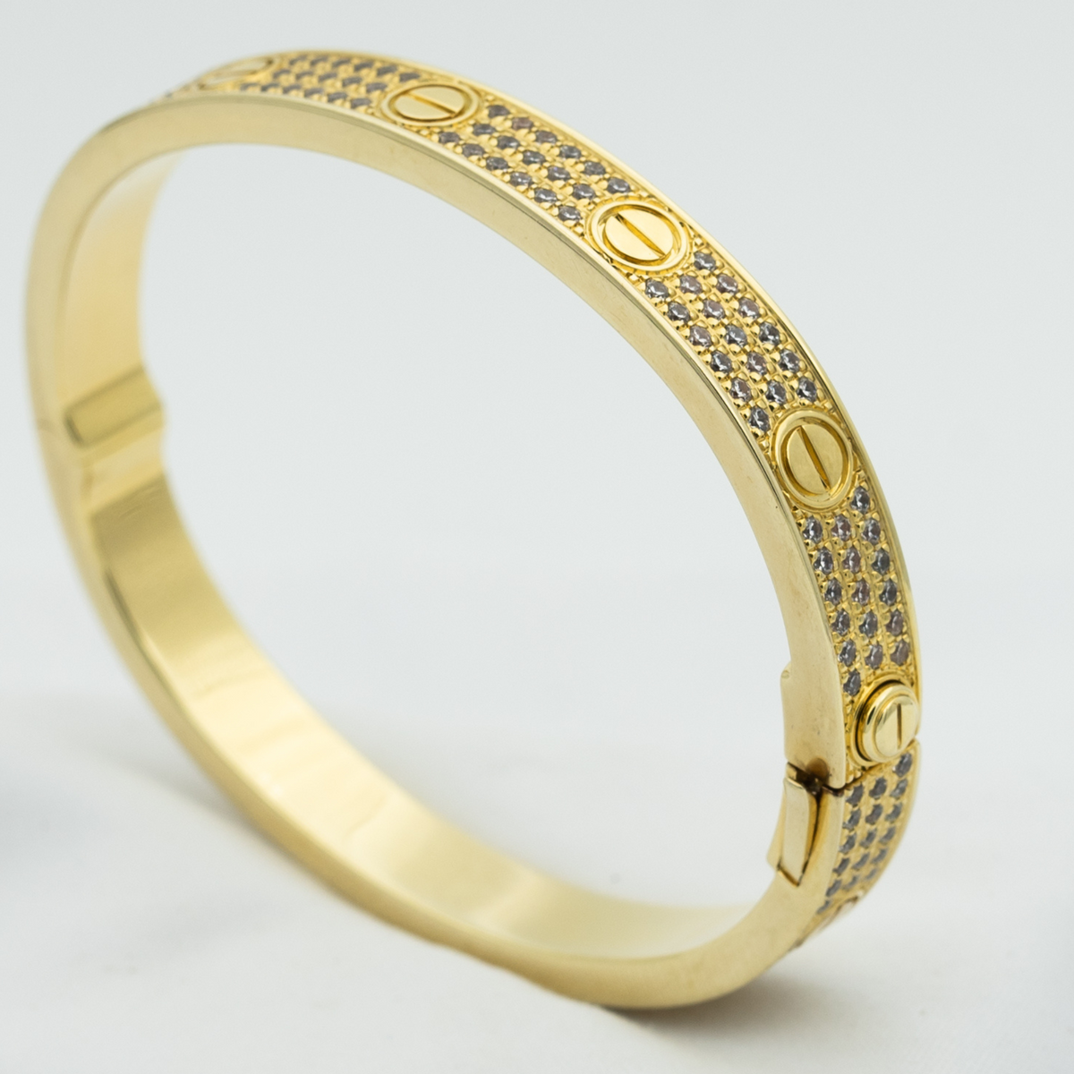 [Zalyn Jewelry ]LOVE BRACELET 6.1MM DIAMOND-PAVED