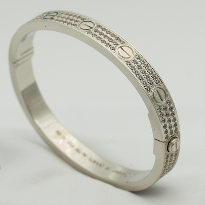 [Zalyn Jewelry ]LOVE BRACELET 6.1MM DIAMOND-PAVED