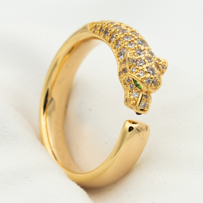 [Zalyn Jewelry ]PANTHERE RING DIAMOND 7.3MM