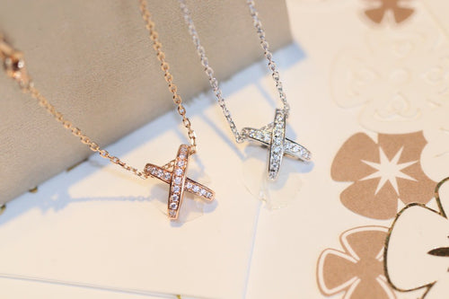[Zalyn]JEUX DE DIAMOND NECKLACE