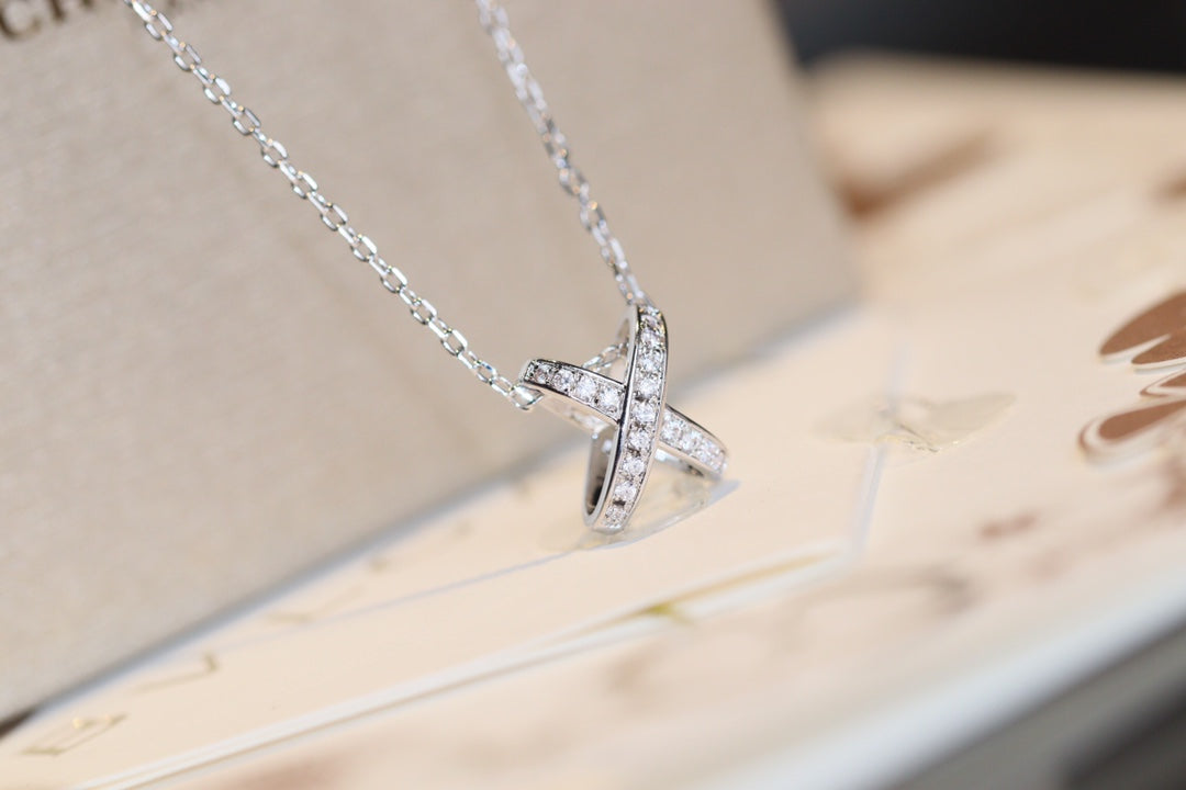 [Zalyn]JEUX DE DIAMOND NECKLACE