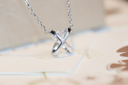 [Zalyn]JEUX DE DIAMOND NECKLACE