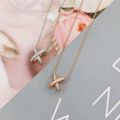 [Zalyn]JEUX DE DIAMOND NECKLACE