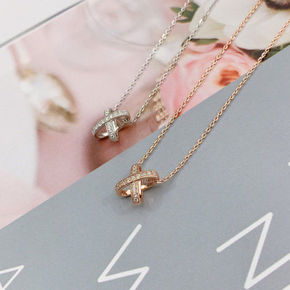 [Zalyn]JEUX DE DIAMOND NECKLACE