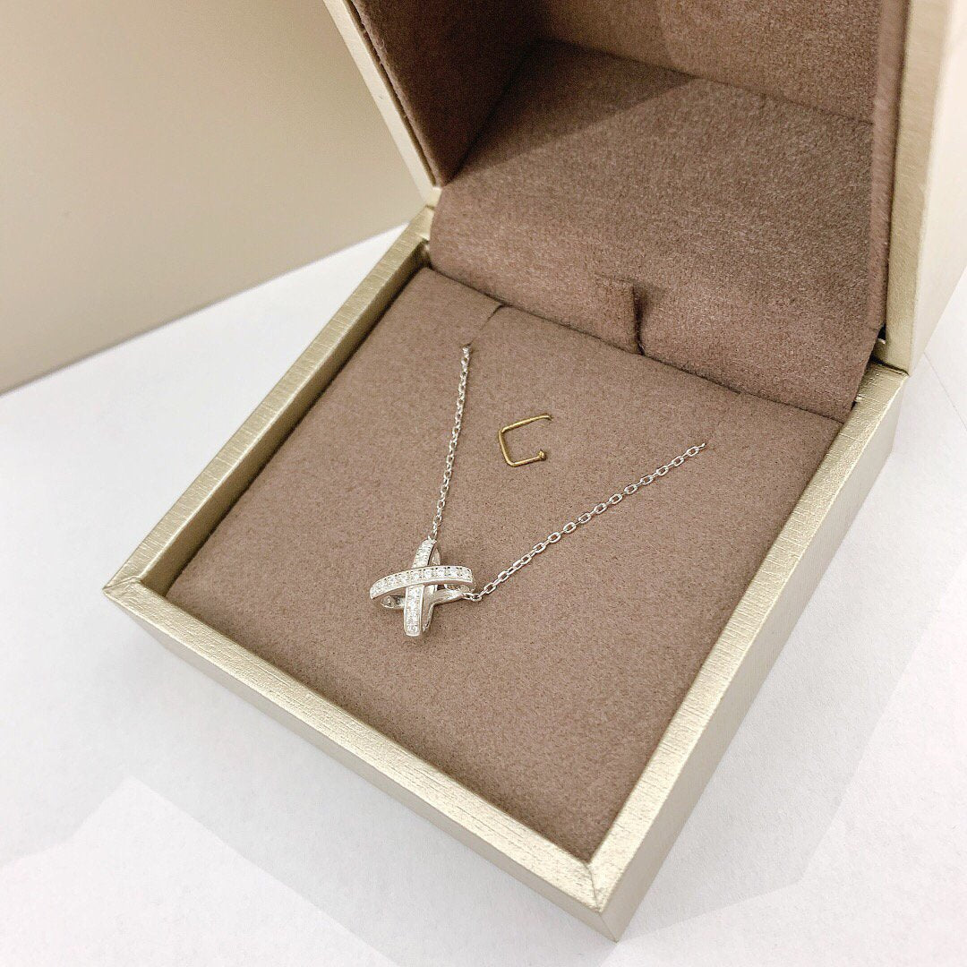 [Zalyn]JEUX DE DIAMOND NECKLACE