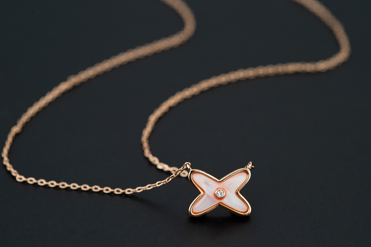 [Zalyn Jewelry ]JEUX DE NECKLACE 1 DIAMOND