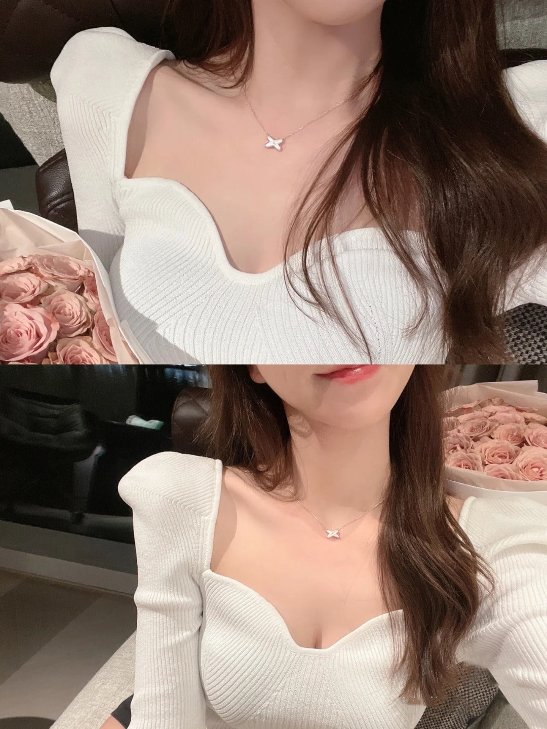 [Zalyn]JEUX DE NECKLACE 1 DIAMOND