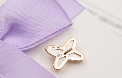 [Zalyn]JEUX DE WHITE MOP ROSE GOLD DIAMOND EARRINGS