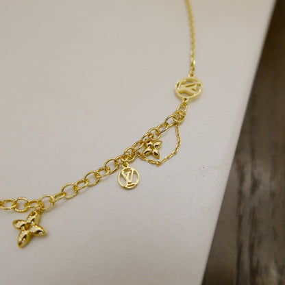 [Zalyn]BLOOMING SUPPLE NECKLACE BRASS